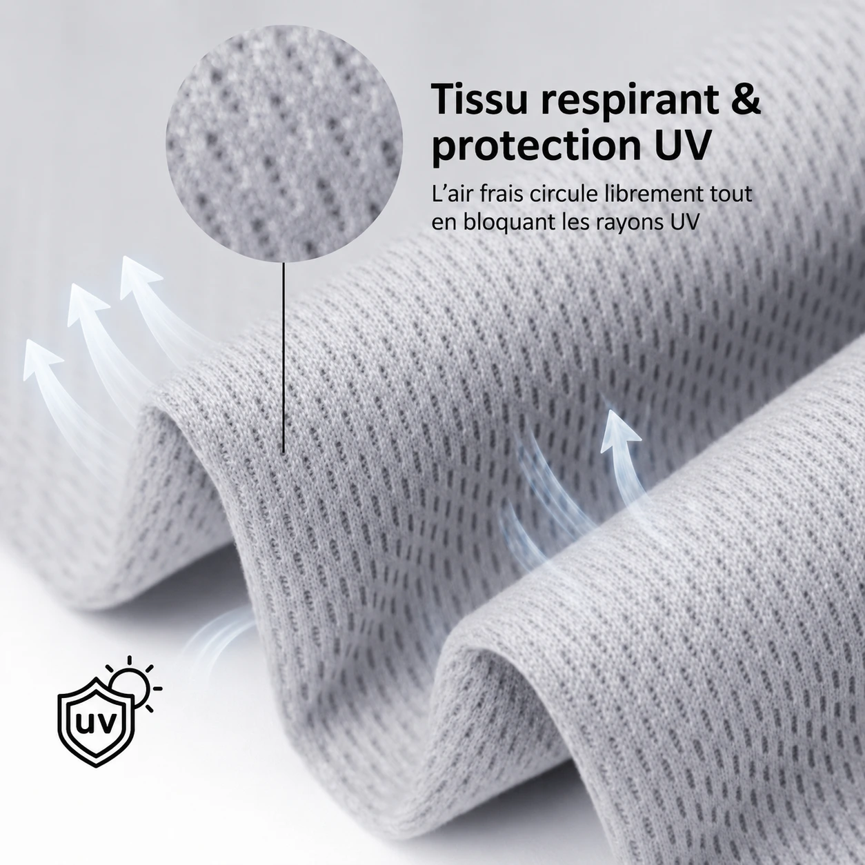 Tissu respirant PALMALL avec protection UV